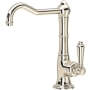 Rohl Acqui 1.5 GPM Single Hole Bar Faucet Polished Nickel