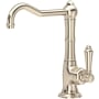 Rohl Acqui 1.5 GPM Single Hole Bar Faucet Satin Nickel