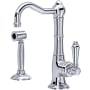 Rohl Acqui 1.5 GPM Single Hole Kitchen Faucet - Includes Side Spray Polished Chrome
