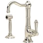 Rohl Acqui 1.5 GPM Single Hole Kitchen Faucet - Includes Side Spray Polished Nickel
