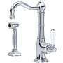 Rohl Acqui 1.5 GPM Single Hole Kitchen Faucet - Includes Side Spray Polished Chrome