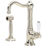 Rohl Acqui 1.5 GPM Single Hole Kitchen Faucet - Includes Side Spray Polished Nickel