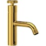 Rohl Campo 1.2 GPM Single Hole Bathroom Faucet with Pop-Up Drain Assembly Unlacquered Brass (Living Finish)