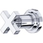 Rohl Lombardia Single Handle 3 Function Diverter / Volume Control Valve Trim - Less Valve Polished Chrome