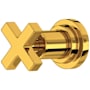 Rohl Lombardia Single Handle 3 Function Diverter / Volume Control Valve Trim - Less Valve Unlacquered Brass (Living Finish)
