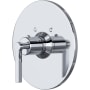 Rohl Lombardia Thermostatic Valve Trim Only with Single Lever Handle - Less Rough In Polished Chrome