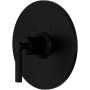 Rohl Lombardia Thermostatic Valve Trim Only with Single Lever Handle - Less Rough In Matte Black