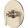Rohl Lombardia Thermostatic Valve Trim Only with Single Lever Handle - Less Rough In Satin Nickel