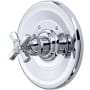 Rohl Palladian Thermostatic Valve Trim Only with Single Cross Handle - Less Rough In Polished Chrome