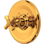 Rohl Palladian Thermostatic Valve Trim Only with Single Cross Handle - Less Rough In Italian Brass