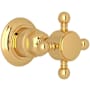 Rohl Acqui Single Handle 3 Function Diverter / Volume Control Valve Trim - Less Valve Unlacquered Brass
