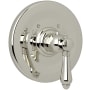 Rohl Acqui Thermostatic Valve Trim Only with Single Lever Handle - Less Rough In Polished Nickel