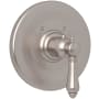 Rohl Acqui Thermostatic Valve Trim Only with Single Lever Handle - Less Rough In Satin Nickel