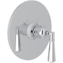 Rohl San Giovanni Thermostatic Valve Trim Only with Single Lever Handle - Less Rough In Polished Chrome