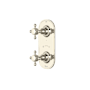 Rohl Five Function Thermostatic Valve Trim Only with Dual Cross Handles and Integrated Diverter - Less Rough In Polished Nickel