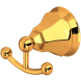 Rohl Palladian Double Robe Hook Italian Brass
