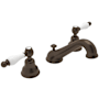 Rohl Arcana 1.2 GPM Widespread Bathroom Faucet with Pop-Up Drain Assembly Tuscan Brass (Living Finish)