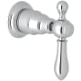 Rohl Arcana Single Handle 3 Function Diverter / Volume Control Valve Trim - Less Valve Polished Chrome