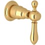 Rohl Arcana Single Handle 3 Function Diverter / Volume Control Valve Trim - Less Valve Italian Brass