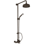 Rohl Arcana Retrofit Shower with Shower Head, Hand Shower, Slide Bar, Shower Arm and Hose Tuscan Brass