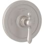 Rohl Arcana Thermostatic Valve Trim Only with Single Lever Handle - Less Rough In Satin Nickel