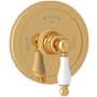 Rohl Arcana Thermostatic Valve Trim Only with Single Lever Handle - Less Rough In Italian Brass