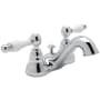 Rohl Arcana 1.2 GPM Centerset Bathroom Faucet with Pop-Up Drain Assembly Polished Chrome
