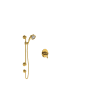 Rohl Acqui Pressure Balanced Shower System with Hand Shower and Valve Trim Unlacquered Brass