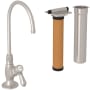 Rohl San Julio 0.5 GPM Cold Water Dispenser with Filter Satin Nickel