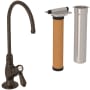 Rohl San Julio 0.5 GPM Cold Water Dispenser with Filter Tuscan Brass