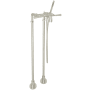 Rohl San Giovanni Floor Mounted Tub Filler with Built-In Diverter - Includes Hand Shower Polished Nickel