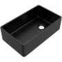 Rohl Allia 32-3/4" Farmhouse Single Basin Fireclay Kitchen Sink Matte Black