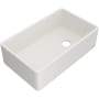 Rohl Allia 32-3/4" Farmhouse Single Basin Fireclay Kitchen Sink Pergame