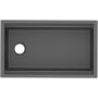 Rohl Allia 33-3/16" Undermount Single Basin Fireclay Kitchen Sink Satin Grey