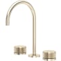 Rohl Amahle 1.2 GPM Widespread Bathroom Faucet with Wheel Handles and Pop-Up Drain Assembly Satin Nickel