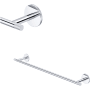 Rohl Amahle 24" Towel Bar Polished Chrome