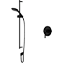 Rohl Amahle Pressure Balanced Shower System with Hand Shower, Slide Bar, Hose, and Valve Trim Matte Black