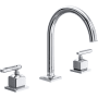 Rohl Apothecary 1.2 GPM Widespread Bathroom Faucet with Pop-Up Drain Assembly Polished Chrome