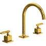 Rohl Apothecary 1.2 GPM Widespread Bathroom Faucet with Pop-Up Drain Assembly Unlacquered Brass (Living Finish)