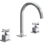 Rohl Apothecary 1.2 GPM Widespread Bathroom Faucet with Pop-Up Drain Assembly Polished Chrome
