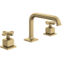 Rohl Apothecary 1.2 GPM Widespread Bathroom Faucet with Pop-Up Drain Assembly Antique Gold