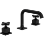 Rohl Apothecary 1.2 GPM Widespread Bathroom Faucet with Pop-Up Drain Assembly Matte Black