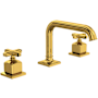 Rohl Apothecary 1.2 GPM Widespread Bathroom Faucet with Pop-Up Drain Assembly Unlacquered Brass (Living Finish)