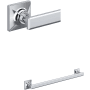 Rohl Apothecary 18" Towel Bar Polished Chrome