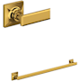 Rohl Apothecary 24" Towel Bar Unlacquered Brass (Living Finish)