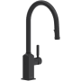 Rohl Apothecary 1.8 GPM Single Hole Pull Down Kitchen Faucet Matte Black