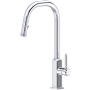 Rohl Apothecary 1.8 GPM Single Hole Pull Down Kitchen Faucet Polished Chrome