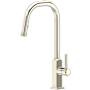 Rohl Apothecary 1.8 GPM Single Hole Pull Down Kitchen Faucet Polished Nickel