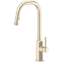 Rohl Apothecary 1.8 GPM Single Hole Pull Down Kitchen Faucet Satin Nickel