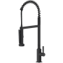 Rohl Apothecary 1.8 GPM Single Hole Pre-Rinse Pull Down Kitchen Faucet Matte Black